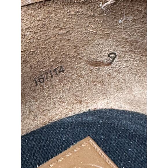 Tory Burch Majorca Wedge Sandal Peep Toe Black Canvas Espadrille Size 9 - Picture 12 of 13